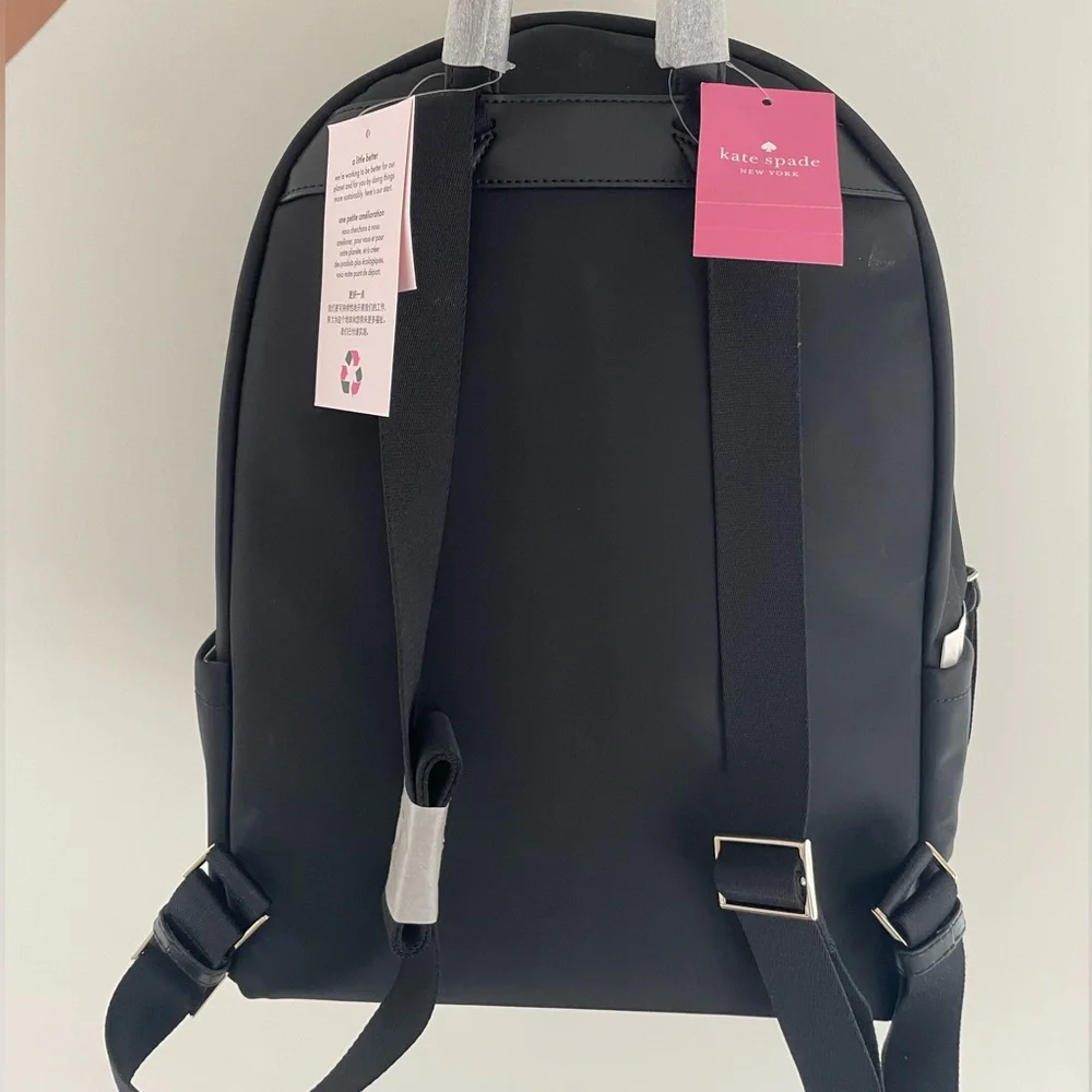 Kate Spade. Large Backpack. Black. Never used with tags. - Picture 2 of 2